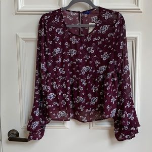 Aeropostale Flowy Shirt Size L